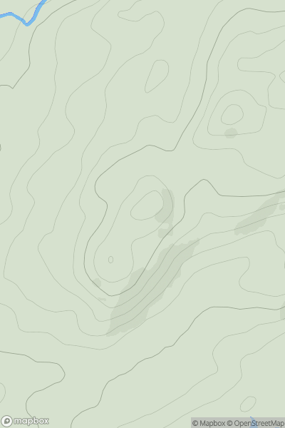 Thumbnail image for Airigh Ard [Oban to Loch Fyne] showing contour plot for surrounding peak